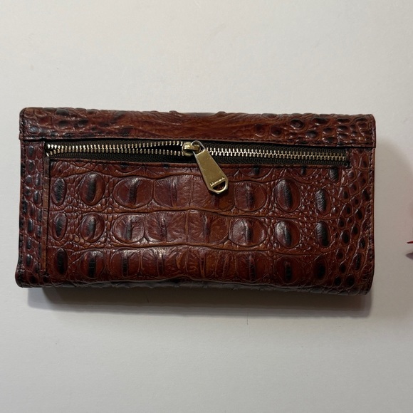 Brahmin Embossed Leather Wallet Set in Rich Brown - Picture 3 of 9